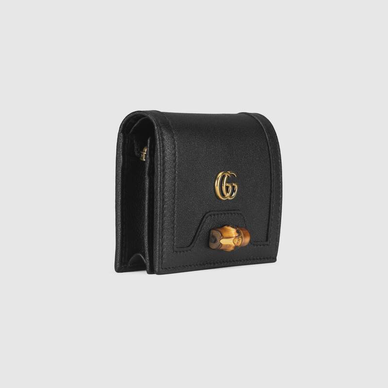 Gucci Diana Card Case Wallet 658244 Black